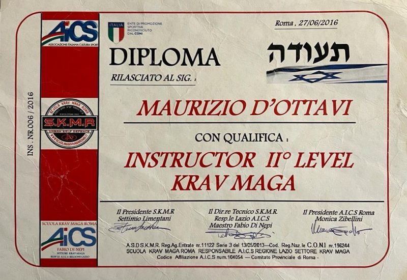 Krav Maga II° Level Instructor